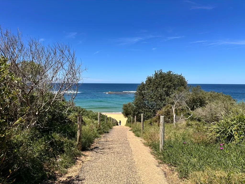 Coastal walking path to Forresters Beach Central Coast between Wamberal and The Entrance NSW