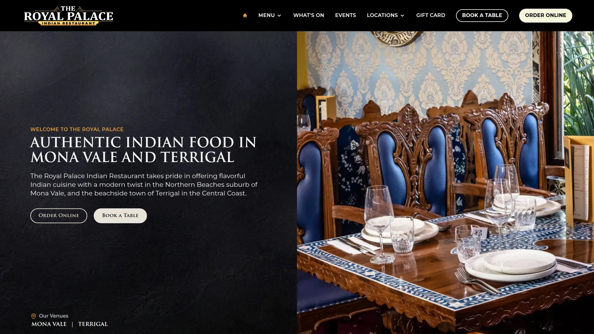 The Royal Palace Indian Restaurant, Terrigal